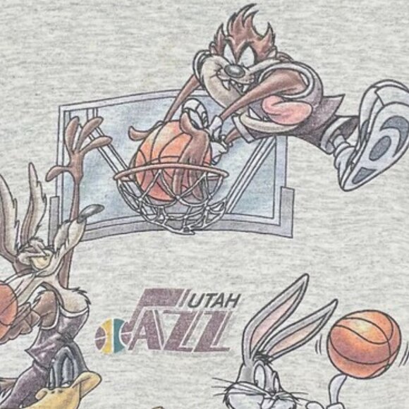 UTAH JAZZ X LOONEY Tunes Shirt, Utah Basketball Sweatshirt, All Star Tee - Picture 2 of 4